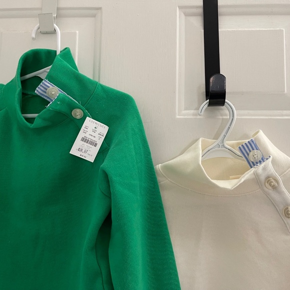 NEW Bundle of two J Crew Crewcuts button neck sweatshirts fleece - Picture 4 of 13